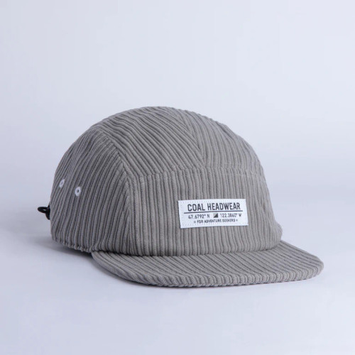 Coal Analog Corduroy 5 Panel Hat - Grey