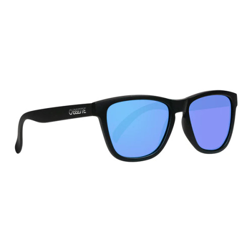 Cassette Optics Easy Livin' Sunglasses - Matte Black/Polarized Blue Mirror Lens