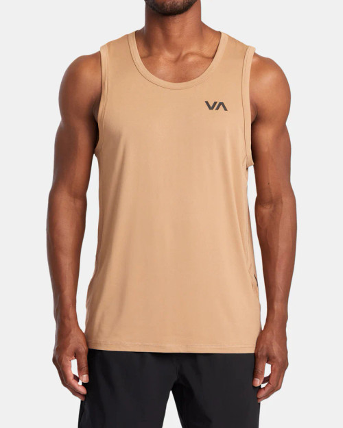 RVCA Sport Vent Tank Top - Earth Clay