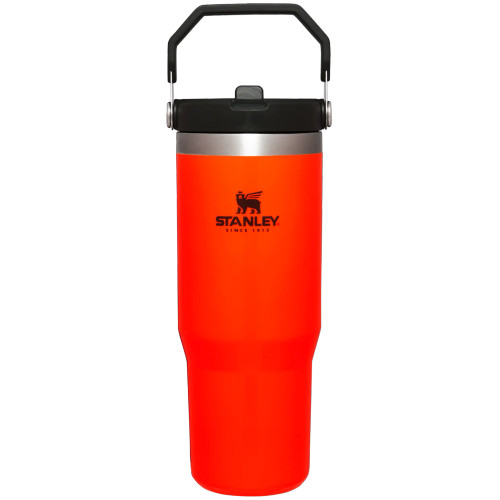 Stanley Hunt and Fish The IceFlow Flip Straw Tumbler 30oz - Mossy Oak Orange