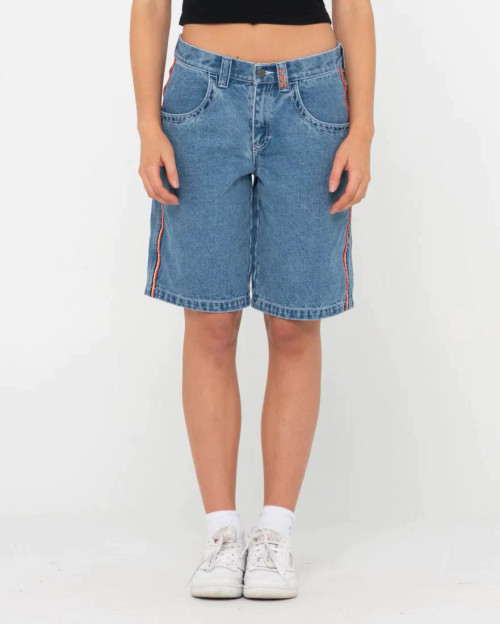 Rusty Flip Mommy Low Rise Denim Jorts - Middy Blue