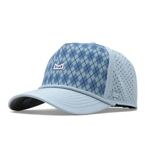 Melin Odyssey Links Hydro Snapback Hat - Blue Argyle