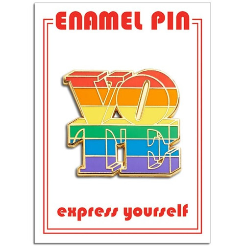 The Found The Found Enamel Pin - Vote Rainbow