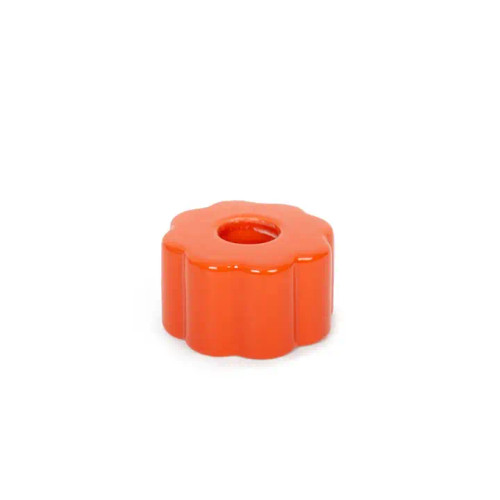 Red Flower Candle Holder