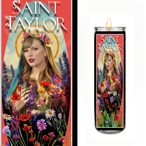 Kitschup Creations Celebrity Prayer Candle - Taylor Lavender Haze Wildflowers