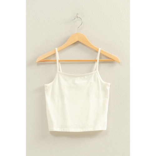 Basic Cropped Cami - Marshmallow