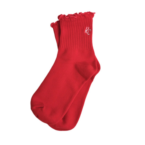 Carly Rae KC Ruffle Socks - Red
