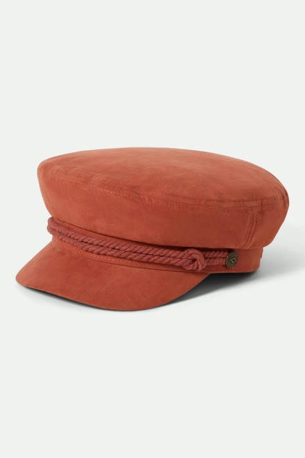 Brixton Fiddler Cap - Terracota Brushed Satin