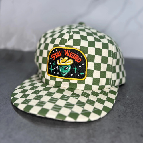 Stay Weird 5-Panel Floppy Hat - Green