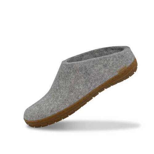 Glerups Shoe with Natural Rubber Sole - Grey