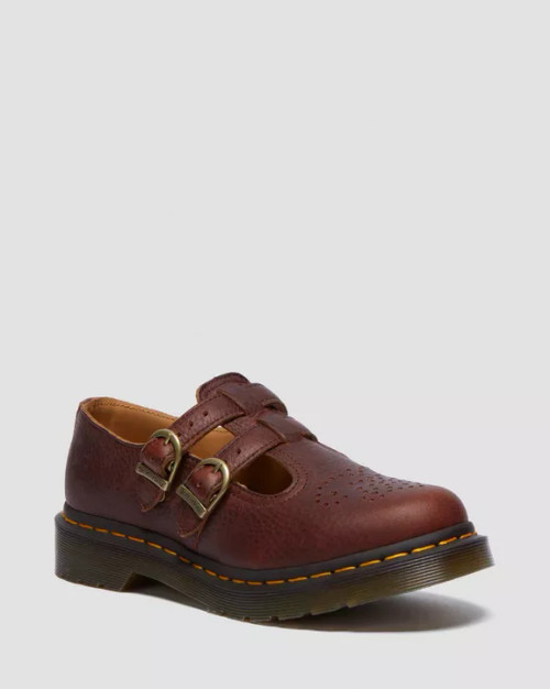 Doc Martens 8065 Ambassador Leather Mary Jane Shoe - Cashew