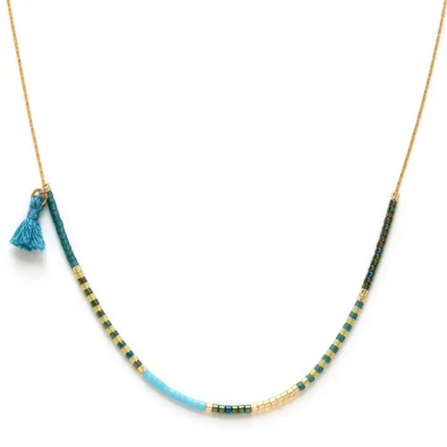 Amano Studio Japanese Seed Bead Necklace - Seashore & Succulents Amano Studio Japanese Seed Bead Necklace - Seashore & Succulents