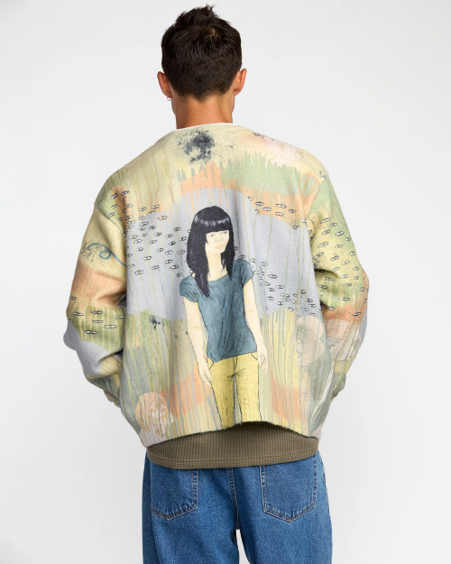 Rvca Ed Archive Cardigan - Multi Templeton