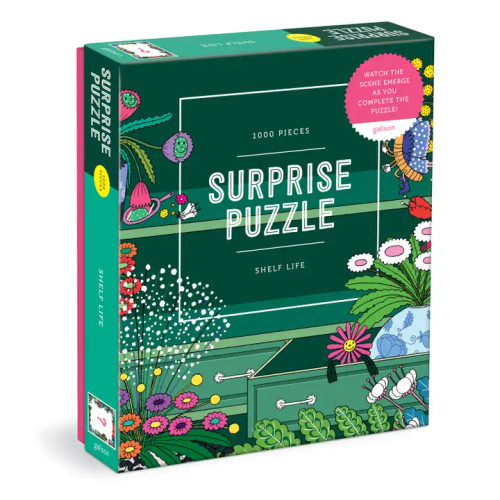 Galison Shelf Life 1000 Piece Surprise Puzzle Galison Shelf Life 1000 Piece Surprise Puzzle