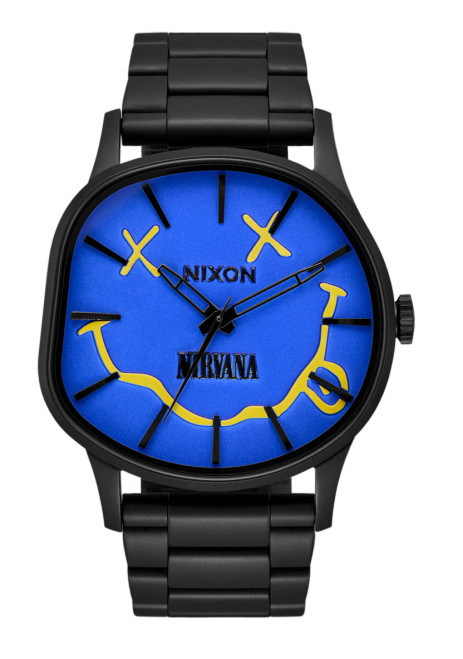 Nixon Nirvana Sentry Wobble - Matte Super Black / Blue