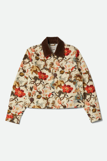 Brixton Mechanics Women's Garage Zip Jacket - Botanical Floral