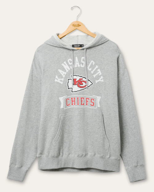 Junk Food Clothing Kansas City Chiefs Scrimmage Hoodie - Heather Grey Junk Food Clothing Kansas City Chiefs Scrimmage Hoodie - Heather Grey