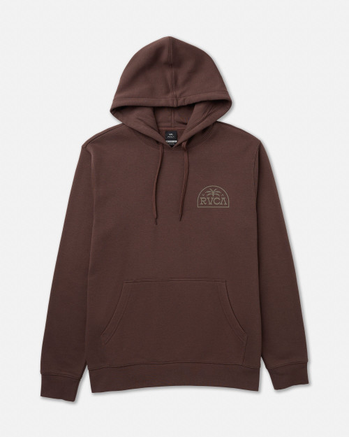 RVCA Palm Serif Hoodie - Mocha