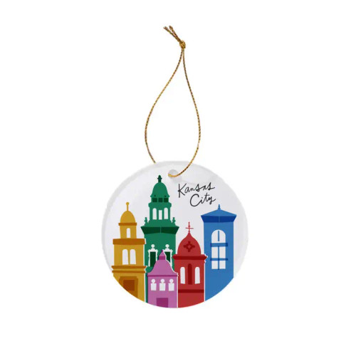 Ampersand Plaza Ceramic Ornament