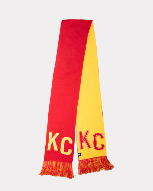 Charlie Hustle KC Two Tone Scarf - Red & Gold