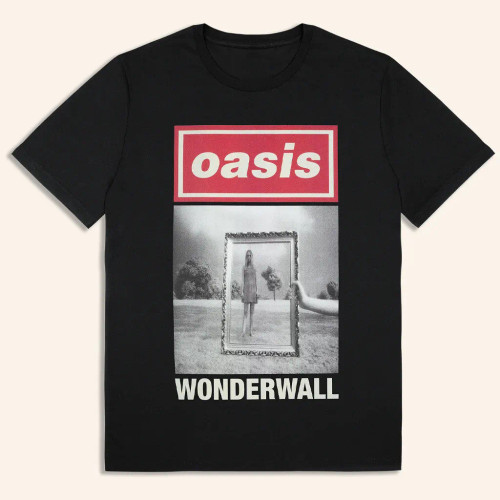 Officially Licensed Oasis Wonderwall Tee - Black