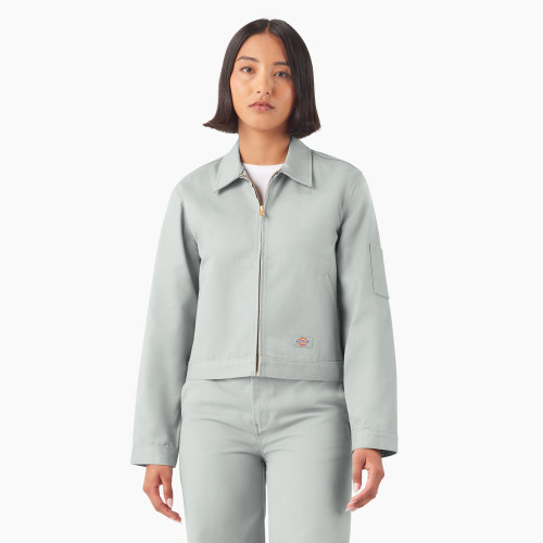 Dickies Women's Unlined Cropped Eisenhower Jacket - Ultimate Gray