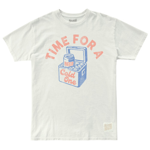 Retro Brand Time for a Cold One Tee - Vintage White