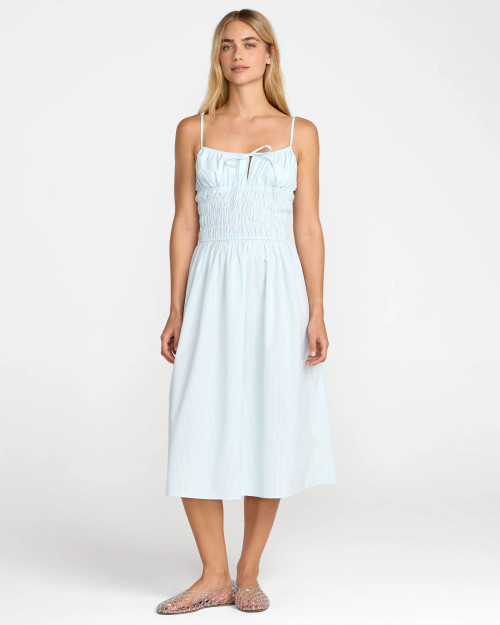 RVCA Raya Midi Dress - Crystal Blue