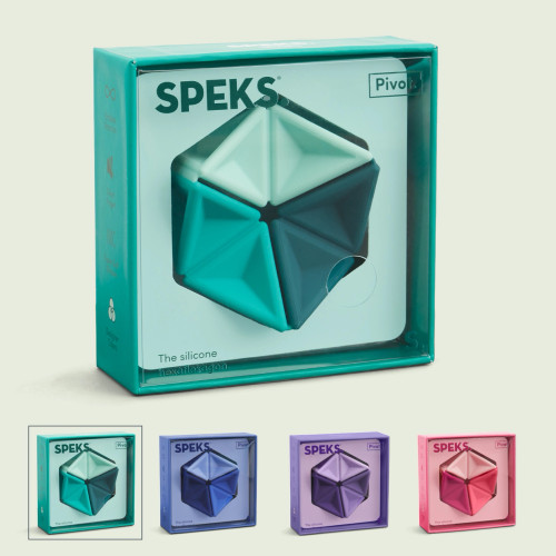 Speks Pivot Silicone Flexagon - Teal