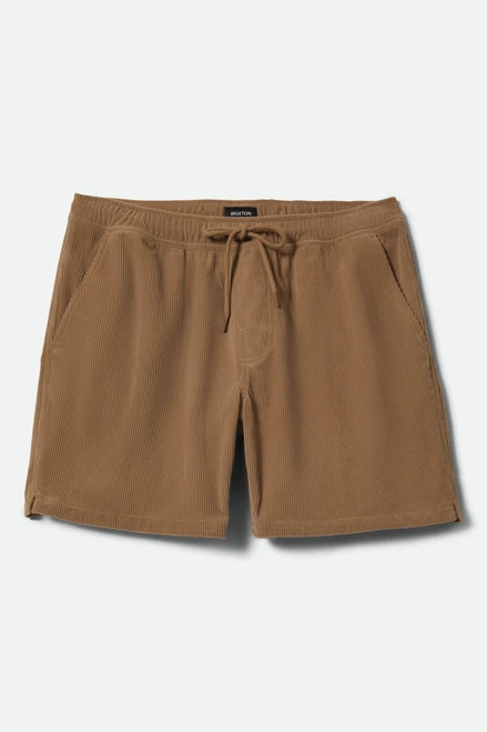 Brixton Mfg. Company Everyday Corduroy Short - Vintage Khaki