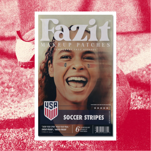 US Soccer Stripes Makeup Patch
