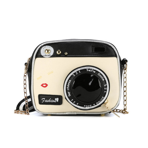 AC.CITY Camera-Shaped Shoulder Bag - Black