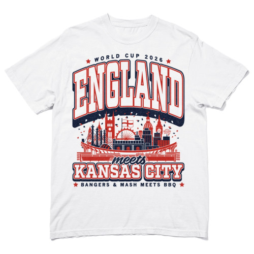 RAYGUN England KC Max Colligieate Heavyweight Tee - White