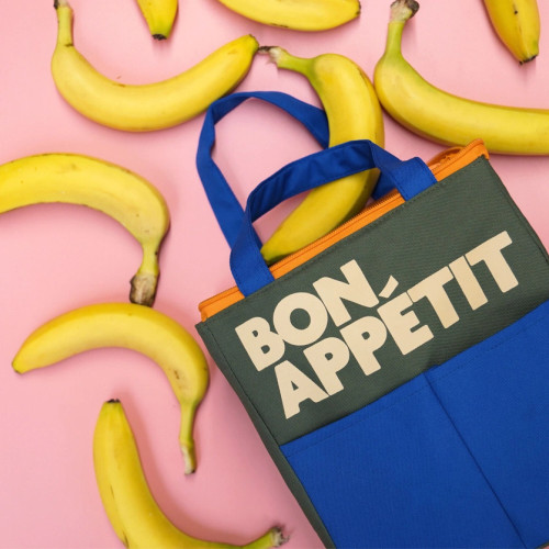 Helio Ferretti Bon Appétit Isometric Lunch Bag - Blue