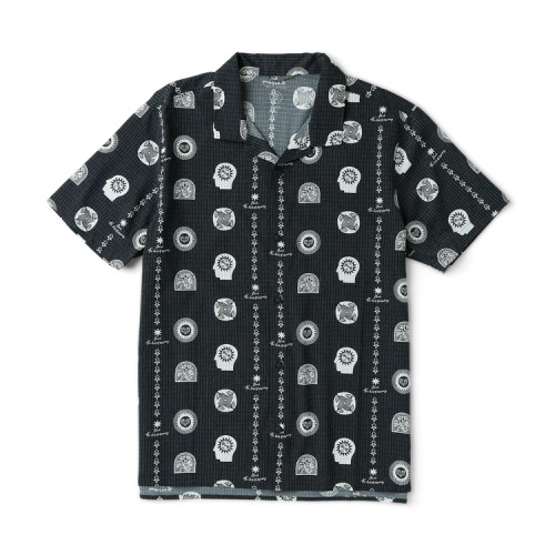 Roark Bless Up Trail Button Up Shirt - Black Print