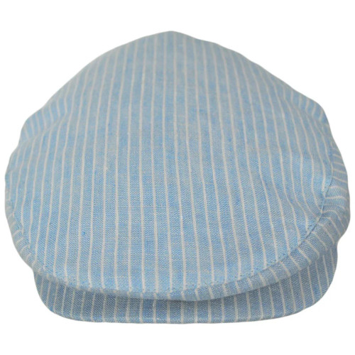Brixton Hooligan Flat Cap - Light Blue / White