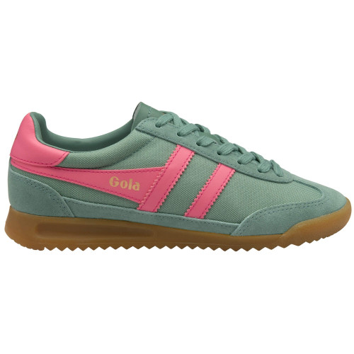 Gola Classics Women's Tornado Shoes - Green Mist / Fluro Pink