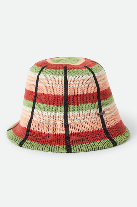 Brixton Redding Knit Packable Hat - Peach Cobble Multi Stripe