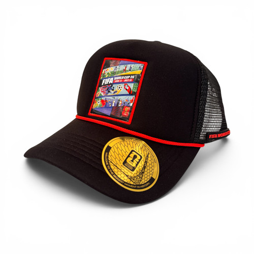 FIFA World Cup 26 T2 Foam Trucker Kansas City Poster Hat - Black