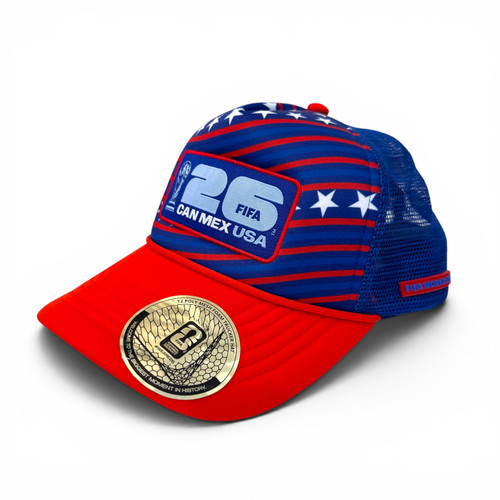 FIFA World Cup 26 T2 Foam Trucker USA DEV Pattern - Blue Pattern