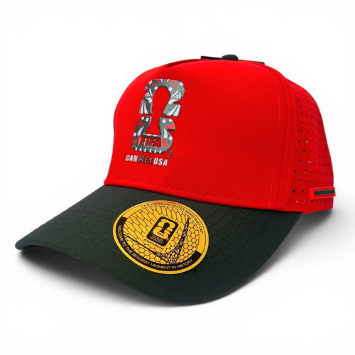 FIFA World Cup 26 C3-R Premium Water Resistant Hat - Mexico Emblem Red