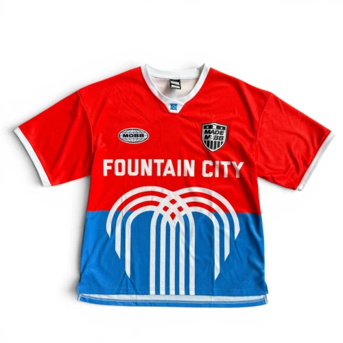 Made Mobb Fountain City Jersey - Blue/Red