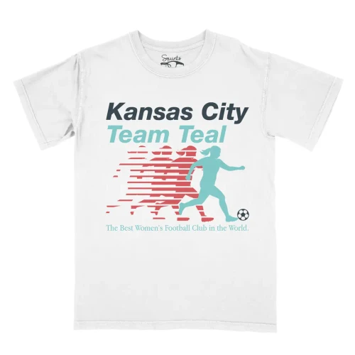 Squints Apparel Team Teal Tee - White