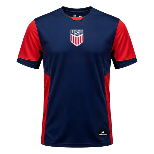 Officially Licensed US Men's National Team Game Day Jersey - Navy/Red