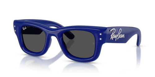 Ray-Ban Wayfarer Puffer Crystal Edition Sunglasses - Blue With Strass / Dark Grey