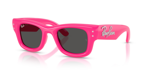 Ray-Ban Wayfarer Puffer Crystal Edition Sunglasses - Pink With Strass / Dark Grey