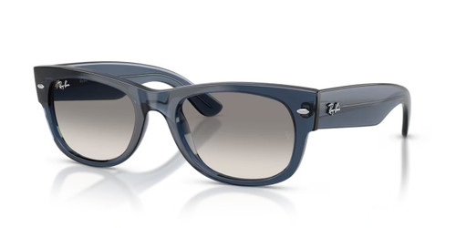 Ray-Ban Mega Wayfarer II Sunglasses RB0832S - Trasparent Dark Blue / Clear Gradient Grey