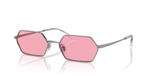 Ray-Ban Yevi Bio-Based Sunglasses RB3728 - Gunmetal / Pink