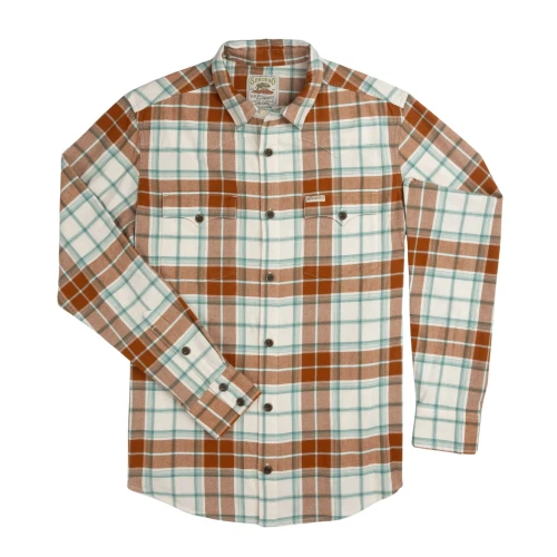 Sendero Durango Flannel - Lightweight Stretch - Moab Plaid - Canyon