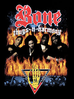 Officially Licensed Bone Thugs N Harmony Look Into My Eyes Tee - Black